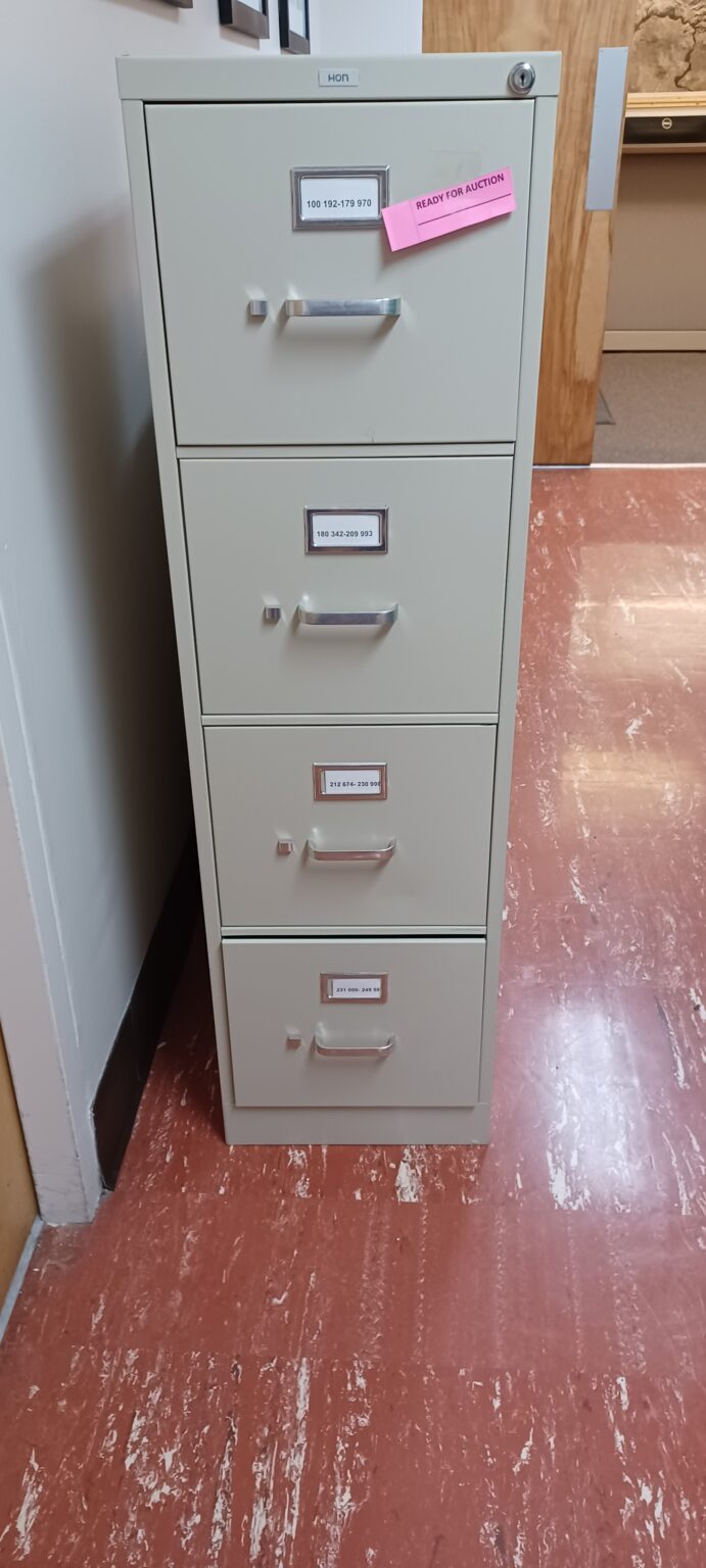 4 Drawer Metal File Malheur County Surplus Auction