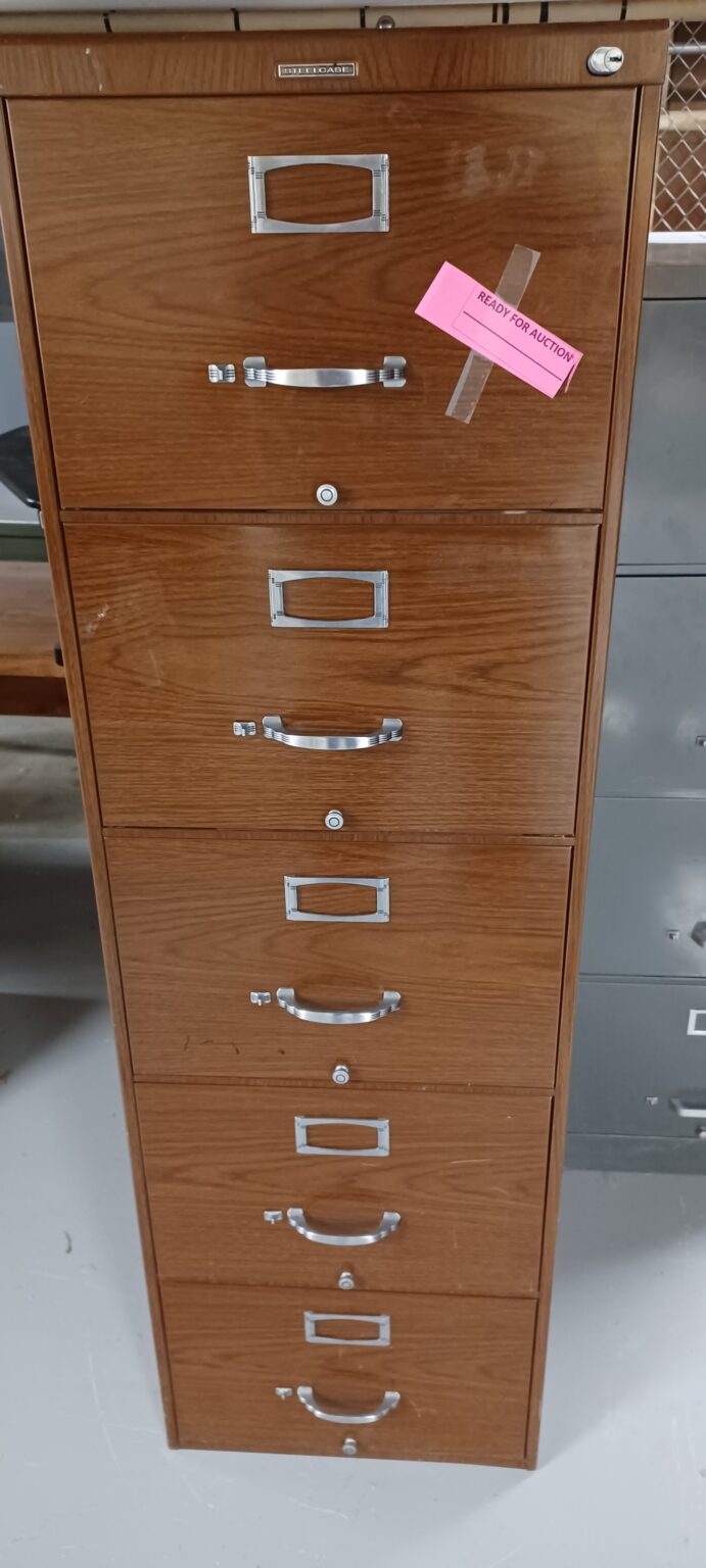 5 Drawer Metal File Cabinet Steelcase Brown Malheur County Surplus