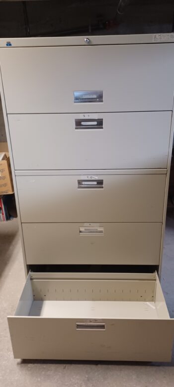 Taken Admin 5 Drawer Lateral HON Metal File Cabinet - #1 (033125) - Image 6
