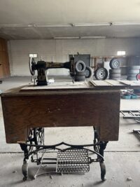 Vintage White Rotary Sewing Machine